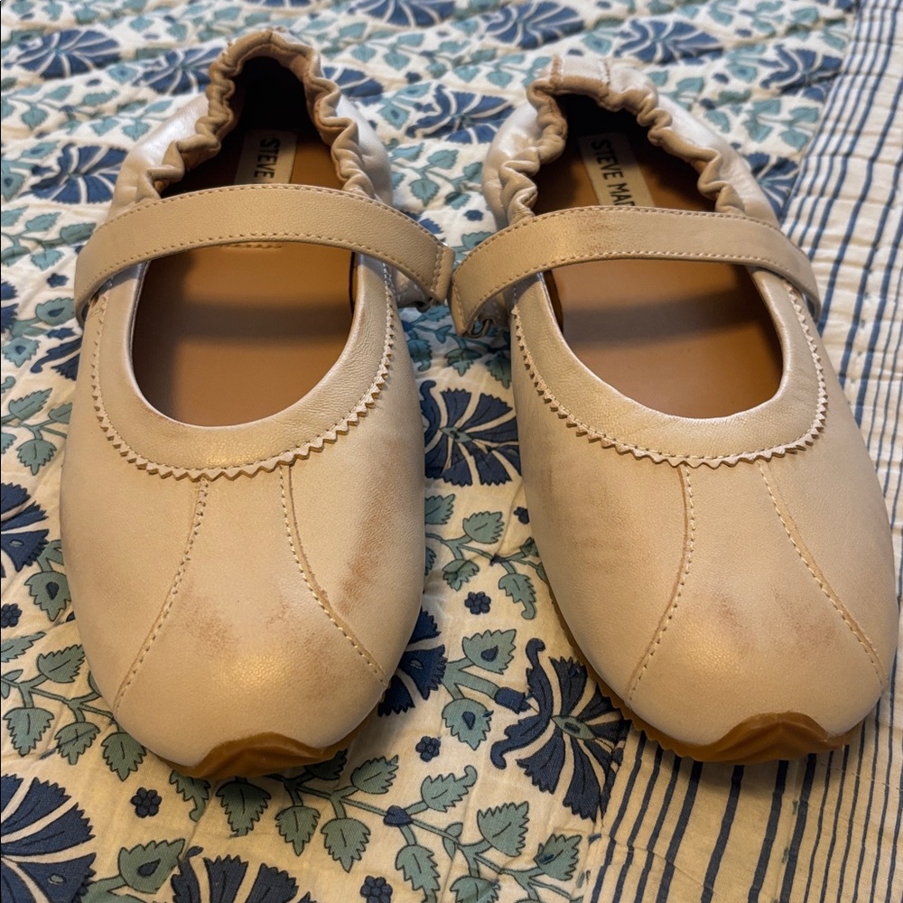 STEVE MADDEN Off White Ballet Sneakers 7.5 - Picture 2 of 7